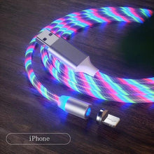 Load image into Gallery viewer, USB Phone Magnet Phone Charger Cord Cable Car Phone Charger Mobile USB Magnetic Cable Micro USB Phones Cable Car Data Line Streamer Data Cable Fast Charging 360 Degree Magnetic USB Magnetic Cable Micro USB Magnet Phone Charger Cord