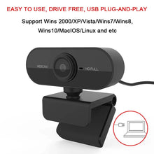 Load image into Gallery viewer, USB2.0 1080P FHD Webcam