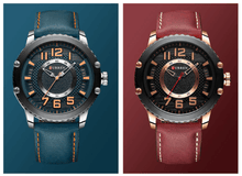 Load image into Gallery viewer, Men's Waterproof Sport Watch With Leather Belts And Large Numbers Details Unique Design Perfect Gift