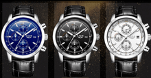 Load image into Gallery viewer, Men's Waterproof Watch With Chronometers Date Display And Fluorescent Pointers Excellent Look Perfect Gift
