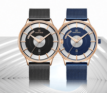 Load image into Gallery viewer, Universal Waterproof Modern Luxury Watch Stainless Steel Hardlex Glass Excellent Design Perfect Gift For Him