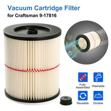 Load image into Gallery viewer, Vacuum Cartridge Filter Replacement