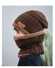 Load image into Gallery viewer, Velvet Cap Parent Child Super Warm Winter Balaclava Beanies Knitted Hat Scarf For Girl Boy Hats Outdoor Sport Warm Beanies Hat For Men Knitted Hats Bandana Hiking Camping Kid Neck Warmer Cap Winter Balaclava Beanies Mother Hat Women Warm Thick Balaclava