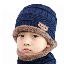 Load image into Gallery viewer, Velvet Cap Parent Child Super Warm Winter Balaclava Beanies Knitted Hat Scarf For Girl Boy Hats Outdoor Sport Warm Beanies Hat For Men Knitted Hats Bandana Hiking Camping Kid Neck Warmer Cap Winter Balaclava Beanies Mother Hat Women Warm Thick Balaclava
