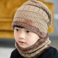 Load image into Gallery viewer, Velvet Cap Parent Child Super Warm Winter Balaclava Beanies Knitted Hat Scarf For Girl Boy Hats Outdoor Sport Warm Beanies Hat For Men Knitted Hats Bandana Hiking Camping Kid Neck Warmer Cap Winter Balaclava Beanies Mother Hat Women Warm Thick Balaclava