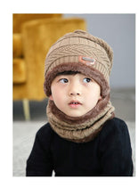 Load image into Gallery viewer, Velvet Cap Parent Child Super Warm Winter Balaclava Beanies Knitted Hat Scarf For Girl Boy Hats Outdoor Sport Warm Beanies Hat For Men Knitted Hats Bandana Hiking Camping Kid Neck Warmer Cap Winter Balaclava Beanies Mother Hat Women Warm Thick Balaclava