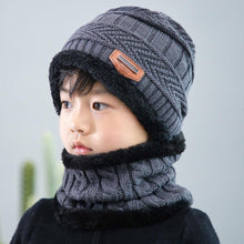 Load image into Gallery viewer, Velvet Cap Parent Child Super Warm Winter Balaclava Beanies Knitted Hat Scarf For Girl Boy Hats Outdoor Sport Warm Beanies Hat For Men Knitted Hats Bandana Hiking Camping Kid Neck Warmer Cap Winter Balaclava Beanies Mother Hat Women Warm Thick Balaclava