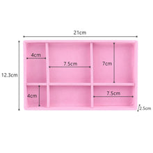 Load image into Gallery viewer, Velvet Jewelry Box Display Tray Drawer Storage Jewelry Holder For Ring Earrings Necklace Bracelet Soft Velvet Organizer Case Velvet Display Holder for Earrings Ring Bracelet Necklace