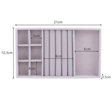 Load image into Gallery viewer, Velvet Jewelry Box Display Tray Drawer Storage Jewelry Holder For Ring Earrings Necklace Bracelet Soft Velvet Organizer Case Velvet Display Holder for Earrings Ring Bracelet Necklace
