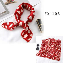 Load image into Gallery viewer, Versatile Square Silk Scarf For Women Fashionable Printed Small Neck Scarfs Office Lady Hair Band Foulard Hand For Female Bandana Shawl