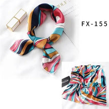 Load image into Gallery viewer, Versatile Square Silk Scarf For Women Fashionable Printed Small Neck Scarfs Office Lady Hair Band Foulard Hand For Female Bandana Shawl