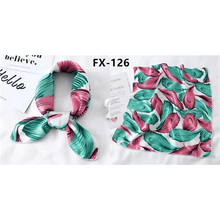 Load image into Gallery viewer, Versatile Square Silk Scarf For Women Fashionable Printed Small Neck Scarfs Office Lady Hair Band Foulard Hand For Female Bandana Shawl