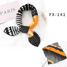 Load image into Gallery viewer, Versatile Square Silk Scarf For Women Fashionable Printed Small Neck Scarfs Office Lady Hair Band Foulard Hand For Female Bandana Shawl