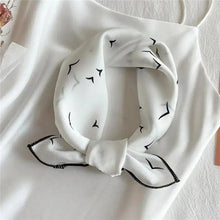 Load image into Gallery viewer, Versatile Square Silk Scarf For Women Fashionable Printed Small Neck Scarfs Office Lady Hair Band Foulard Hand For Female Bandana Shawl