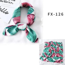Load image into Gallery viewer, Versatile Square Silk Scarf For Women Fashionable Printed Small Neck Scarfs Office Lady Hair Band Foulard Hand For Female Bandana Shawl