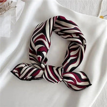Load image into Gallery viewer, Versatile Square Silk Scarf For Women Fashionable Printed Small Neck Scarfs Office Lady Hair Band Foulard Hand For Female Bandana Shawl