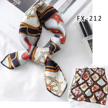 Load image into Gallery viewer, Versatile Square Silk Scarf For Women Fashionable Printed Small Neck Scarfs Office Lady Hair Band Foulard Hand For Female Bandana Shawl