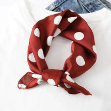 Load image into Gallery viewer, Versatile Square Silk Scarf For Women Fashionable Printed Small Neck Scarfs Office Lady Hair Band Foulard Hand For Female Bandana Shawl