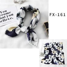 Load image into Gallery viewer, Versatile Square Silk Scarf For Women Fashionable Printed Small Neck Scarfs Office Lady Hair Band Foulard Hand For Female Bandana Shawl