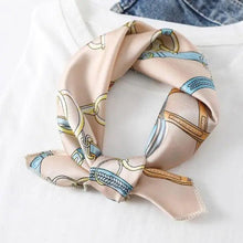 Load image into Gallery viewer, Versatile Square Silk Scarf For Women Fashionable Printed Small Neck Scarfs Office Lady Hair Band Foulard Hand For Female Bandana Shawl