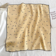 Load image into Gallery viewer, Versatile Square Silk Scarf For Women Fashionable Printed Small Neck Scarfs Office Lady Hair Band Foulard Hand For Female Bandana Shawl