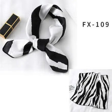 Load image into Gallery viewer, Versatile Square Silk Scarf For Women Fashionable Printed Small Neck Scarfs Office Lady Hair Band Foulard Hand For Female Bandana Shawl