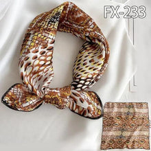 Load image into Gallery viewer, Versatile Square Silk Scarf For Women Fashionable Printed Small Neck Scarfs Office Lady Hair Band Foulard Hand For Female Bandana Shawl