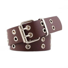 Load image into Gallery viewer, Vintage Adjustable Black Metal Waistband Buckle Leather Waistband For Jeans Trendy Women's Fashionable Design Waistbands 103cm