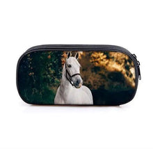 Load image into Gallery viewer, Vintage Cartoon Print Students Pencil Case Classic Theme Makeup Cosmetic Bags Elegant Stationery Pouch