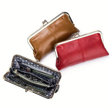 Load image into Gallery viewer, Vintage Chic Leather Clutch Lady Purse