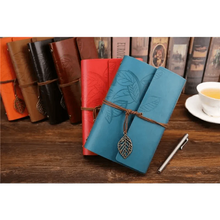 Load image into Gallery viewer, Vintage PU Leather Diary Notebook Journal Retro Book Traveler Planners Office School Supplies