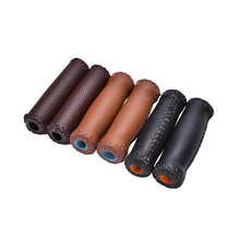 Load image into Gallery viewer, Vintage Retro Riding Road Mountain Bike Bicycle Handlebar Grip Artificial Leather Cycling Grip Health Gear Bicycle Handlebar Grips Bike Handle Cover Grips Artificial Leather Bicycle Handle Covers For Sports Riding