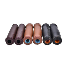 Load image into Gallery viewer, Vintage Retro Riding Road Mountain Bike Bicycle Handlebar Grip Artificial Leather Cycling Grip Health Gear Bicycle Handlebar Grips Bike Handle Cover Grips Artificial Leather Bicycle Handle Covers For Sports Riding