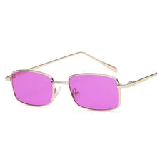 Load image into Gallery viewer, Vintage Slender Square Sunglasses Classic Small Frame New Square Shape Sunglasses For Men In High-quality Metal Frame Sunglasses For Men New Vintage Sunglasses