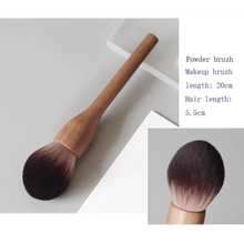 Load image into Gallery viewer, Vintage Style 1Pcs European Wood Handle Makeup Brush High Quality Loose Powder Brush Foundation Brush Super Soft Theatre Makeup