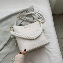 Load image into Gallery viewer, Vintage Style Fashionable Women's bucket bag Stone Pattern Shoulder Bag For Ladies Diagonal Female Bag