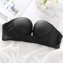 Load image into Gallery viewer, Vintage Style Front Closure Sexy Push Up Bra Women Invisible Bras Underwear Lingerie for Female Brassiere Strapless Seamless Bralette ABC Cup