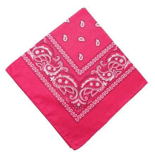 Load image into Gallery viewer, Vintage Style Print Bandana Hair Bands for Girls Women Headband Square Scarf Face Mask Cross Turban Bandanas Headwear