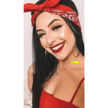 Load image into Gallery viewer, Vintage Style Print Bandana Hair Bands for Girls Women Headband Square Scarf Face Mask Cross Turban Bandanas Headwear