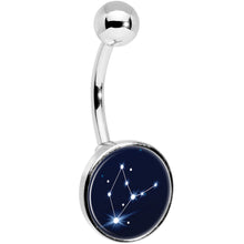 Load image into Gallery viewer, Zodiac Constellation Virgo Belly Ring