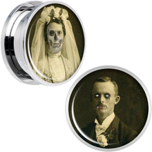 Load image into Gallery viewer, Undead Bride and Groom Halloween Plug Set 20mm