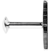 Load image into Gallery viewer, 1/4 9mm Steel Rectangle Internal Thread Daith Cartilage Tragus
