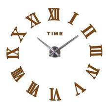 Load image into Gallery viewer, Wall Clock Promotion New Home Decor Large Roman Mirror 3D Wall Clock Mirror Surface Decorative Clock Large Wall Sticker Clock for Living Room Bedroom Office Home Decorations Fashion Modern Quartz Clocks Living Room Sticker Watch