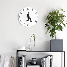 Load image into Gallery viewer, Wall Clock Silly Walk Wall Clock Comedy Creative Artwork Sweep Seconds Silent Funny Modern Silent Wall Watch Clock for Living Room Decor Comedian Home Decor Novelty Wall Watch Funny Walking Silent Mute Clock