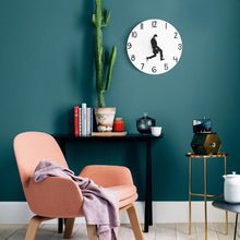 Load image into Gallery viewer, Wall Clock Silly Walk Wall Clock Comedy Creative Artwork Sweep Seconds Silent Funny Modern Silent Wall Watch Clock for Living Room Decor Comedian Home Decor Novelty Wall Watch Funny Walking Silent Mute Clock