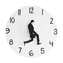 Load image into Gallery viewer, Wall Clock Silly Walk Wall Clock Comedy Creative Artwork Sweep Seconds Silent Funny Modern Silent Wall Watch Clock for Living Room Decor Comedian Home Decor Novelty Wall Watch Funny Walking Silent Mute Clock