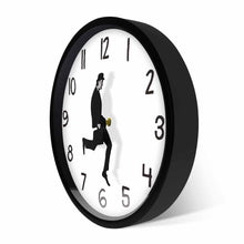 Load image into Gallery viewer, Wall Clock Silly Walk Wall Clock Comedy Creative Artwork Sweep Seconds Silent Funny Modern Silent Wall Watch Clock for Living Room Decor Comedian Home Decor Novelty Wall Watch Funny Walking Silent Mute Clock