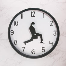 Load image into Gallery viewer, Wall Clock Silly Walk Wall Clock Comedy Creative Artwork Sweep Seconds Silent Funny Modern Silent Wall Watch Clock for Living Room Decor Comedian Home Decor Novelty Wall Watch Funny Walking Silent Mute Clock