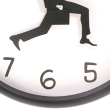 Load image into Gallery viewer, Wall Clock Silly Walk Wall Clock Comedy Creative Artwork Sweep Seconds Silent Funny Modern Silent Wall Watch Clock for Living Room Decor Comedian Home Decor Novelty Wall Watch Funny Walking Silent Mute Clock
