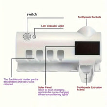 Load image into Gallery viewer, Wall Mounted 4 Slot Toothbrush UV Disinfection Device